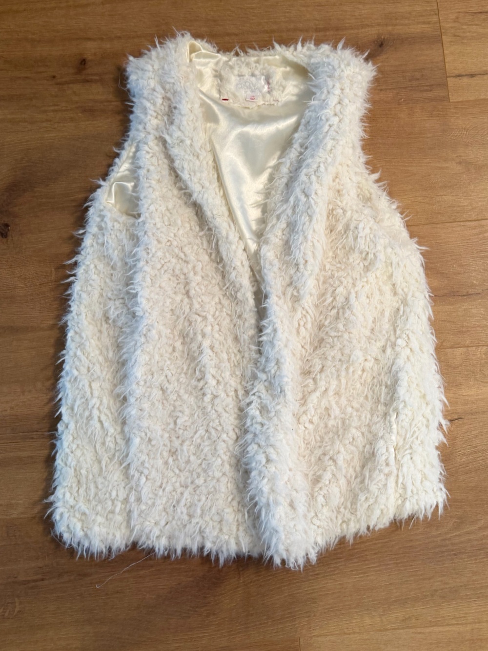 Ivory Faux Fur Vest - Cozy Layering Jacket